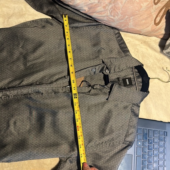 HUGO BOSS SLIM FIT RESPONSIBLE LONG SLEEVE DRESS SHIRT - Picture 9 of 12